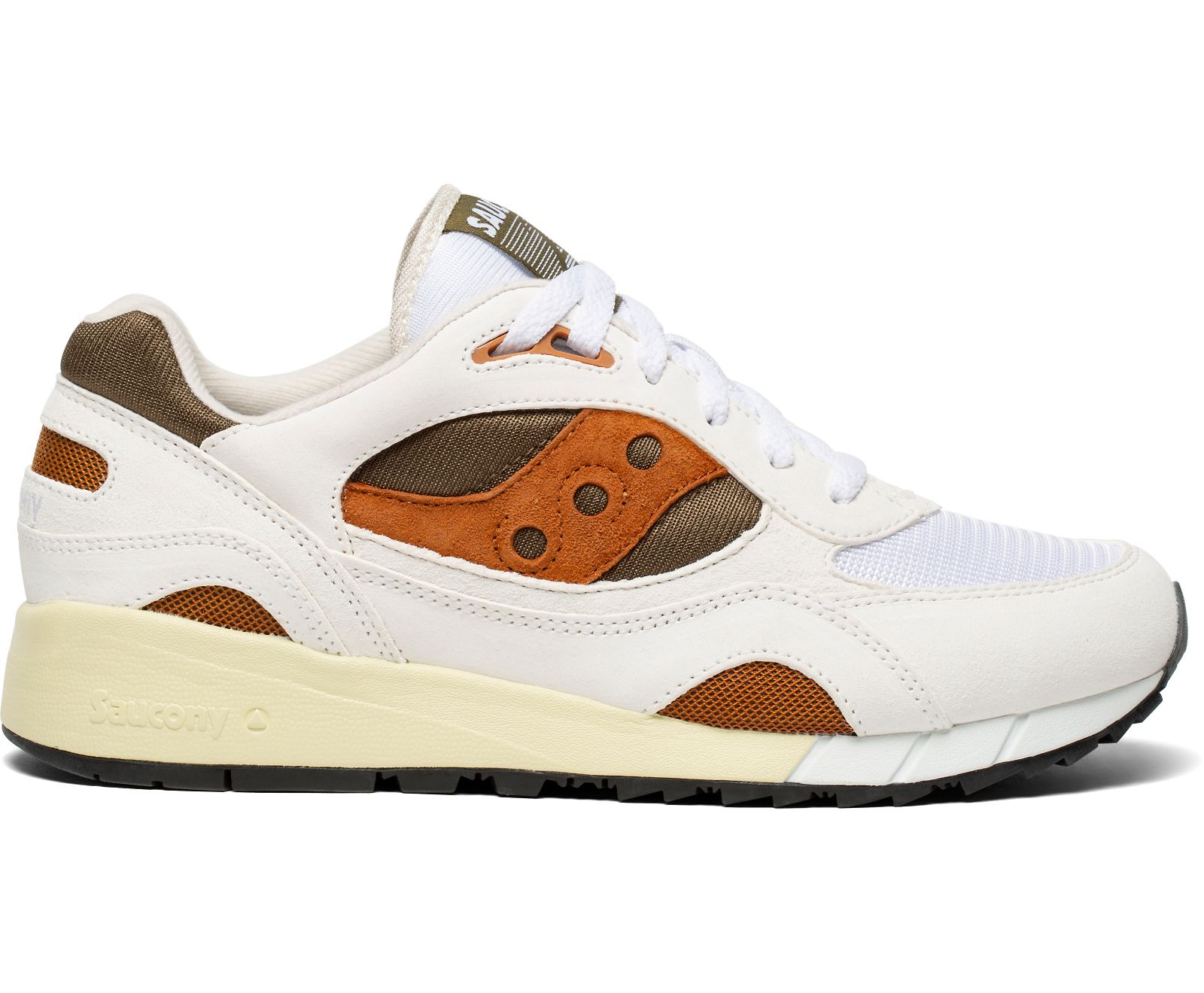 Men\'s Saucony Shadow 6000 Originals White / Brown | Singapore 436ZUTG